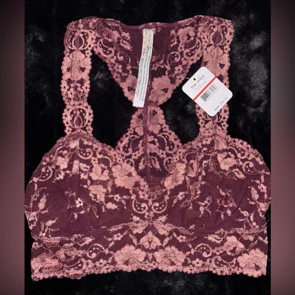 Free people Elegant Lace Bralette size XS NWT